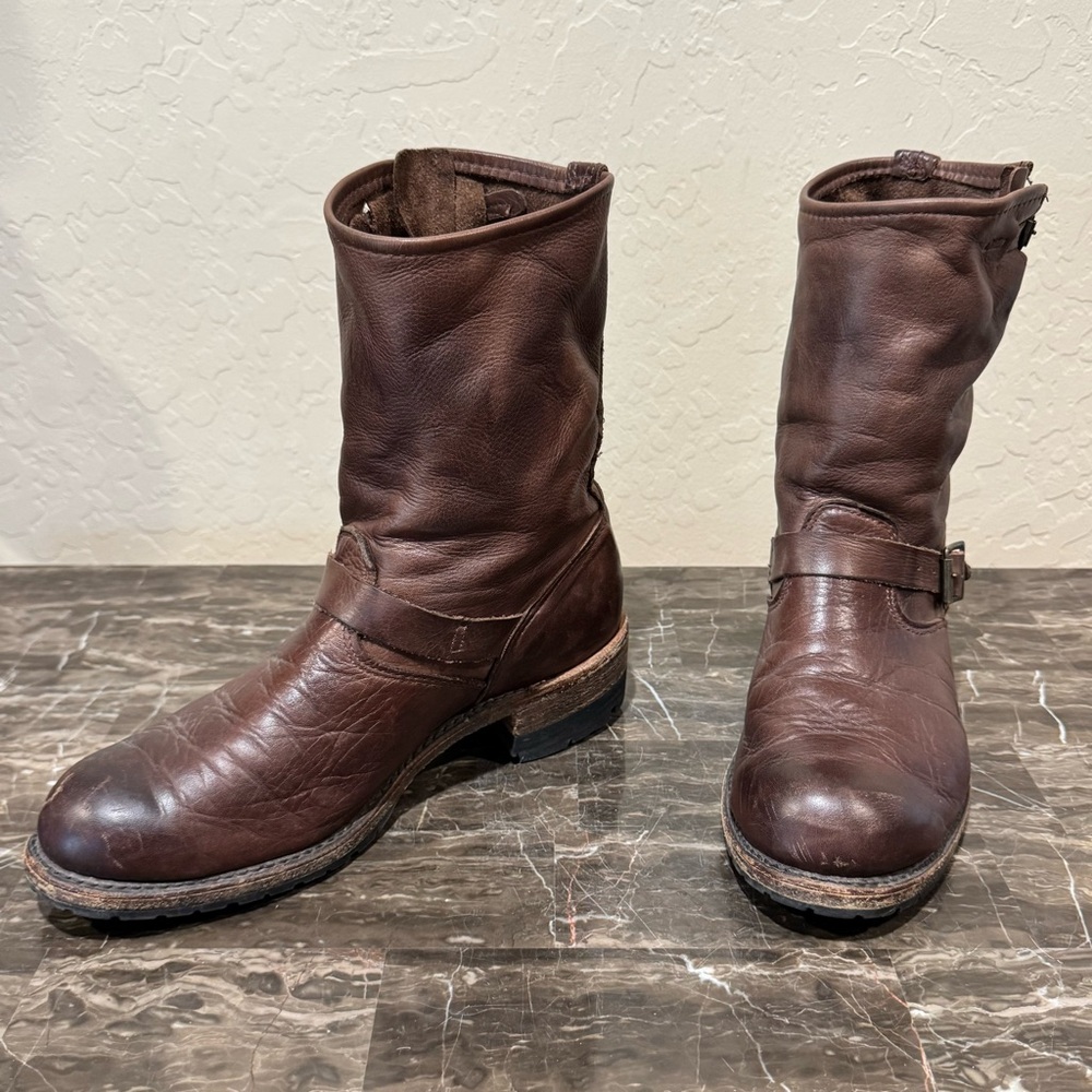 Vintage Foundry Co. Leather Engineer Moto Boots - Picture 11 of 11